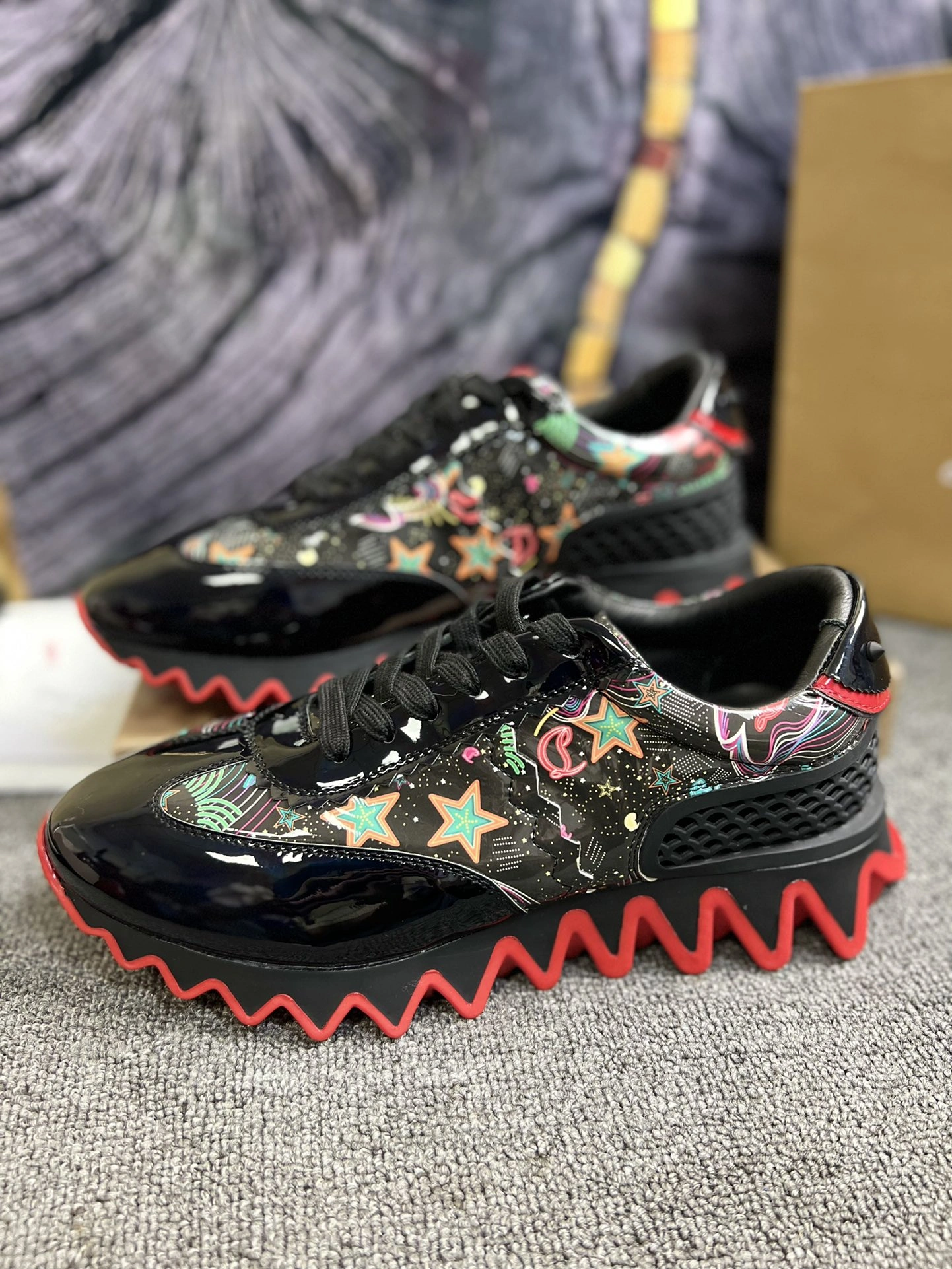 TechFriendly C*ristian L*uboutin Aurelien Red Flat Sneakers CP 20230608- 5071