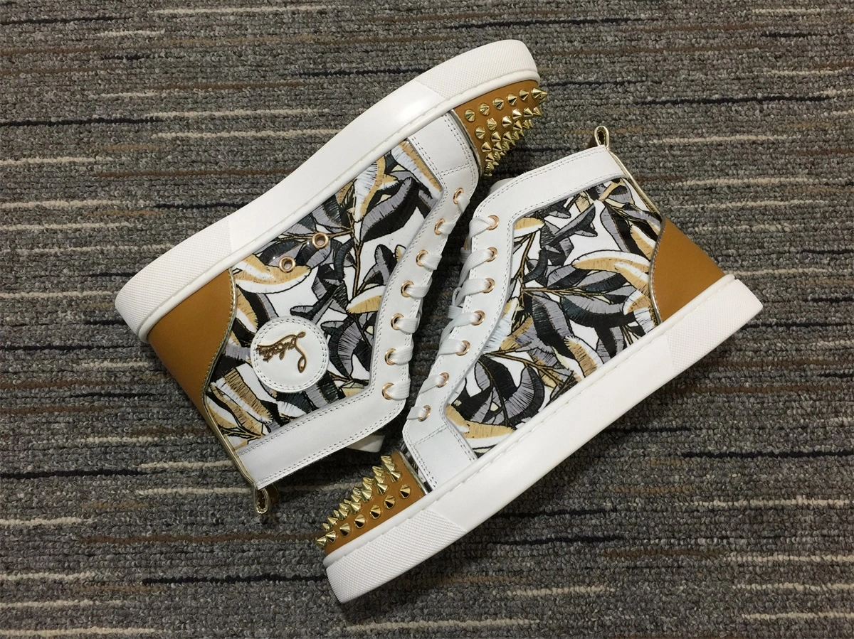 C*ristian L*uboutin Lou Spikes Sneaker Bright 5247
