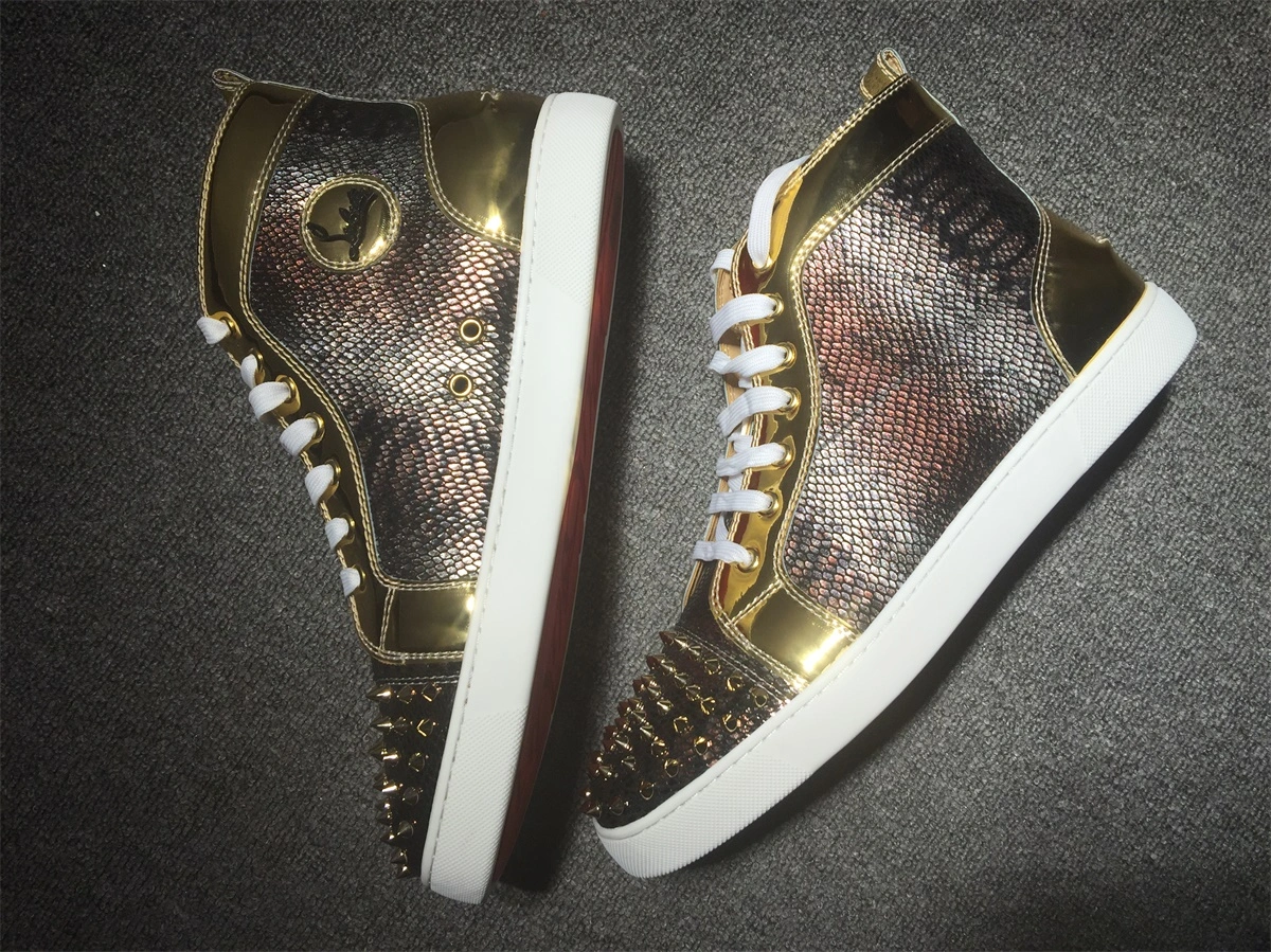 C*ristian L*uboutin Lou Spikes Sneaker Chic 5238