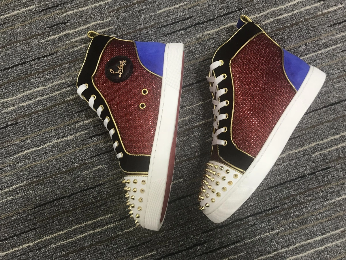C*ristian L*uboutin Lou Spikes Sneaker EyeCatching 5242