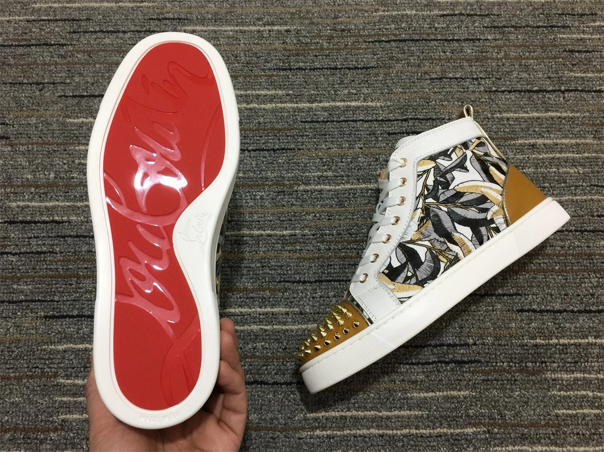 C*ristian L*uboutin Lou Spikes Sneaker Bright 5247