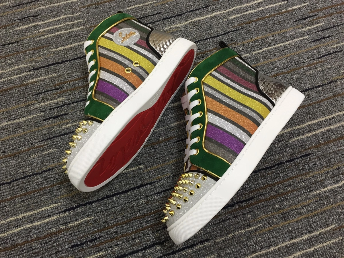 C*ristian L*uboutin Lou Spikes Sneaker EyeCatching 5242