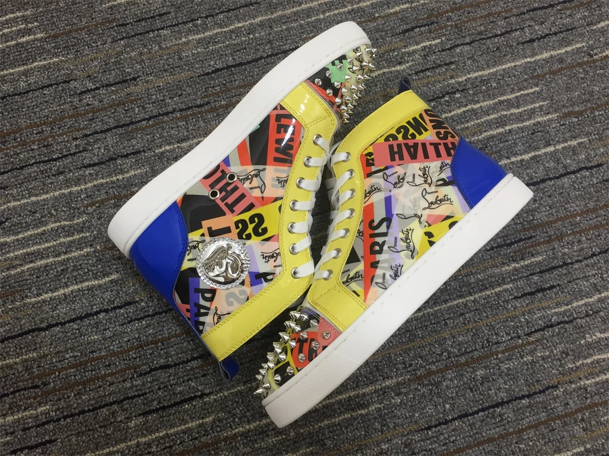 C*ristian L*uboutin Lou Spikes Sneaker Bright 5247