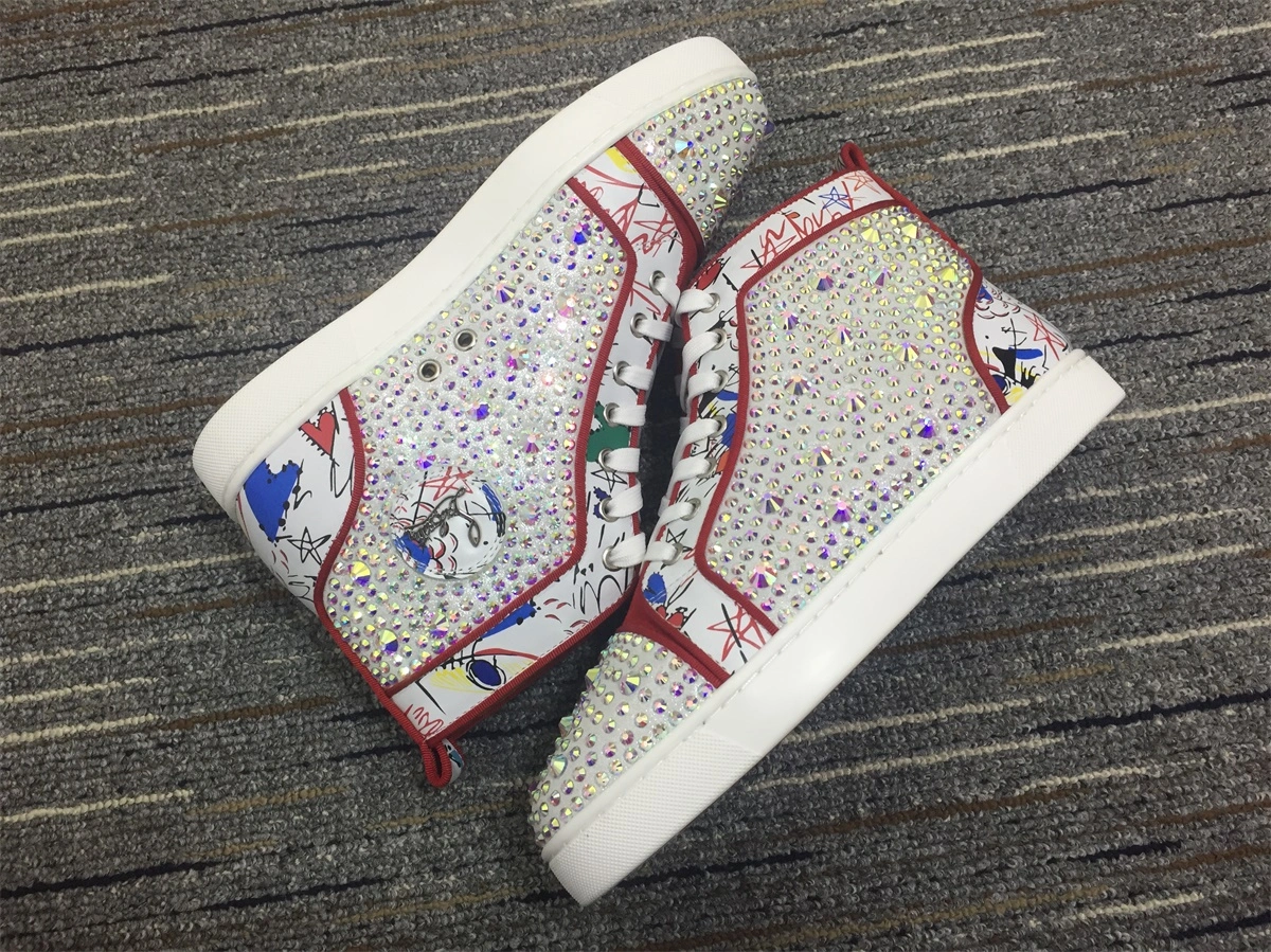 C*ristian L*uboutin Louis Rhinestone Sneaker SoftTouch 5237