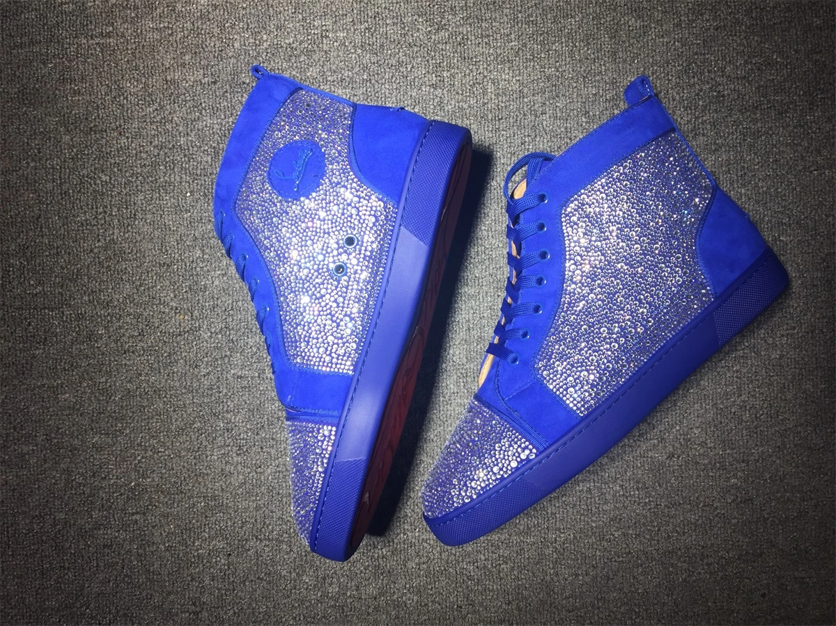 C*ristian L*uboutin Louis Rhinestone Sneaker Compact 5231