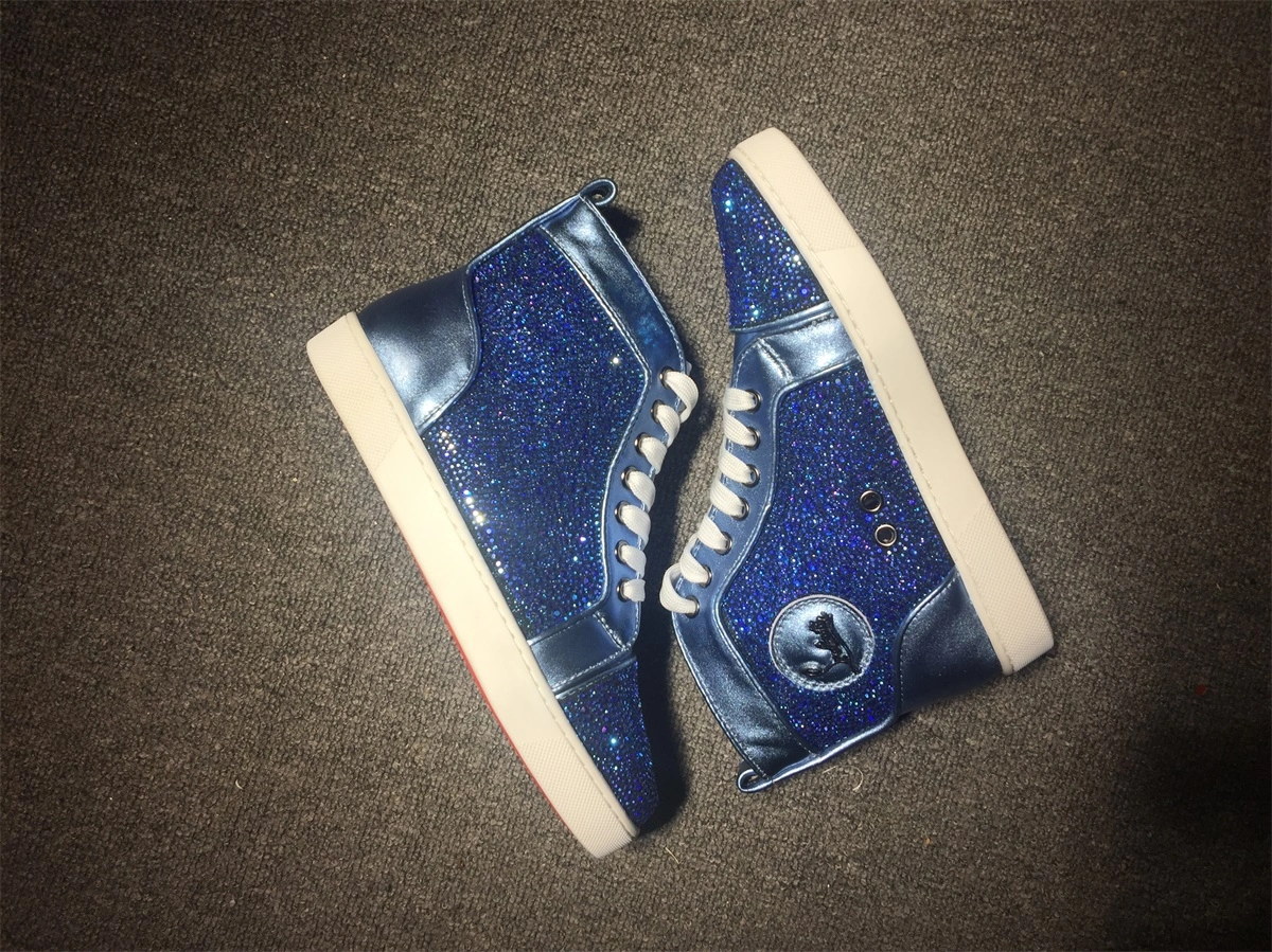 C*ristian L*uboutin Louis Rhinestone Sneaker Compact 5231