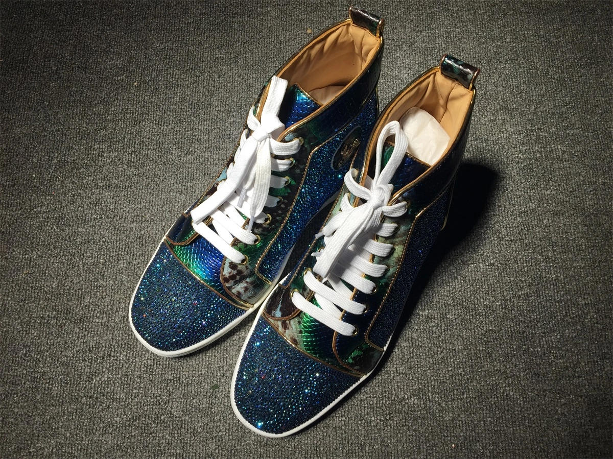 C*ristian L*uboutin Louis Rhinestone Sneaker Compact 5231