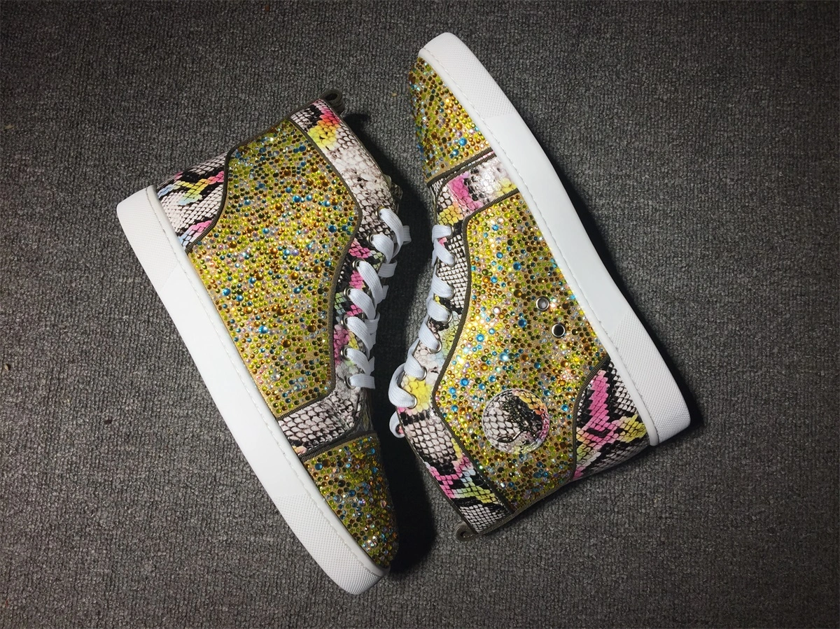 C*ristian L*uboutin Louis Rhinestone Sneaker Packable 5235