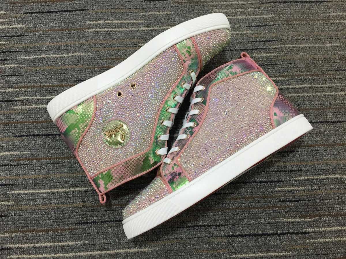 C*ristian L*uboutin Louis Rhinestone Sneaker SoftTouch 5237