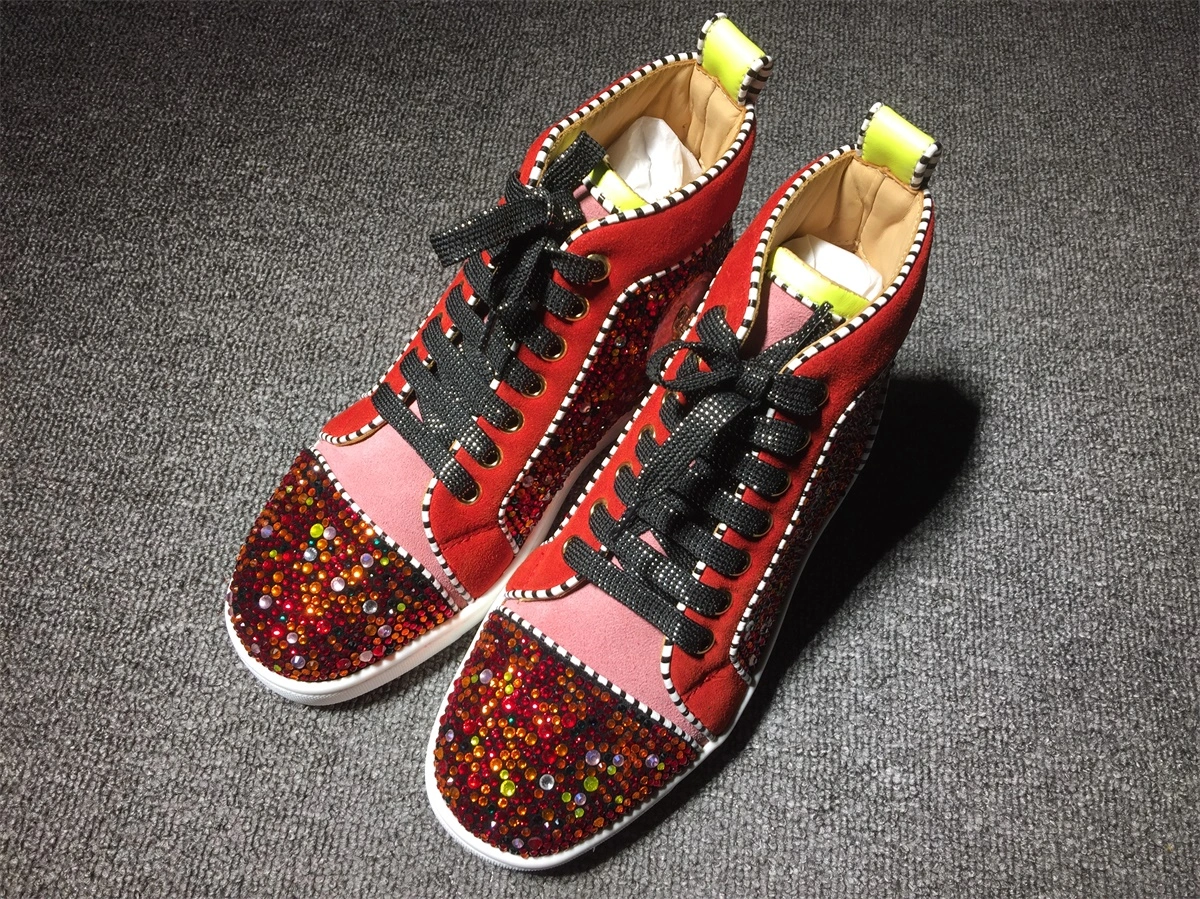 C*ristian L*uboutin Louis Rhinestone Sneaker Packable 5235