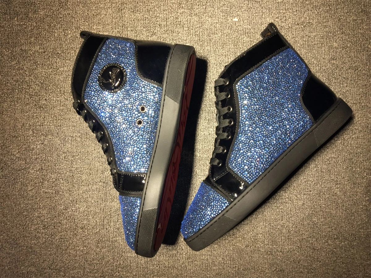 C*ristian L*uboutin Louis Rhinestone Sneaker Compact 5231