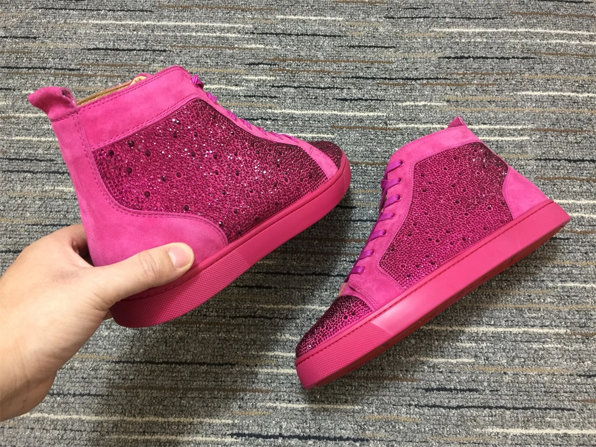 C*ristian L*uboutin Louis Rhinestone Sneaker SoftTouch 5237