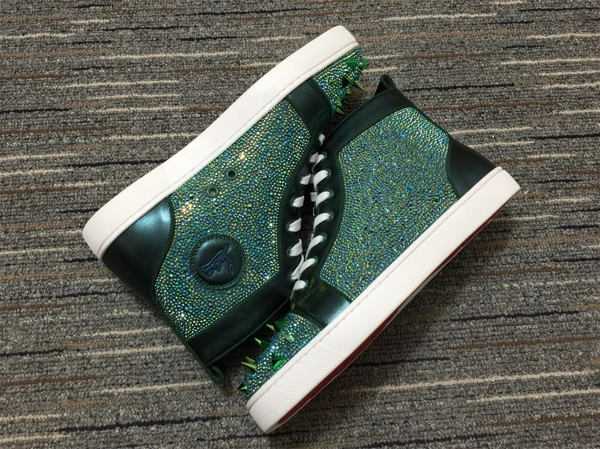 C*ristian L*uboutin Louis Rhinestone Sneaker SoftTouch 5237