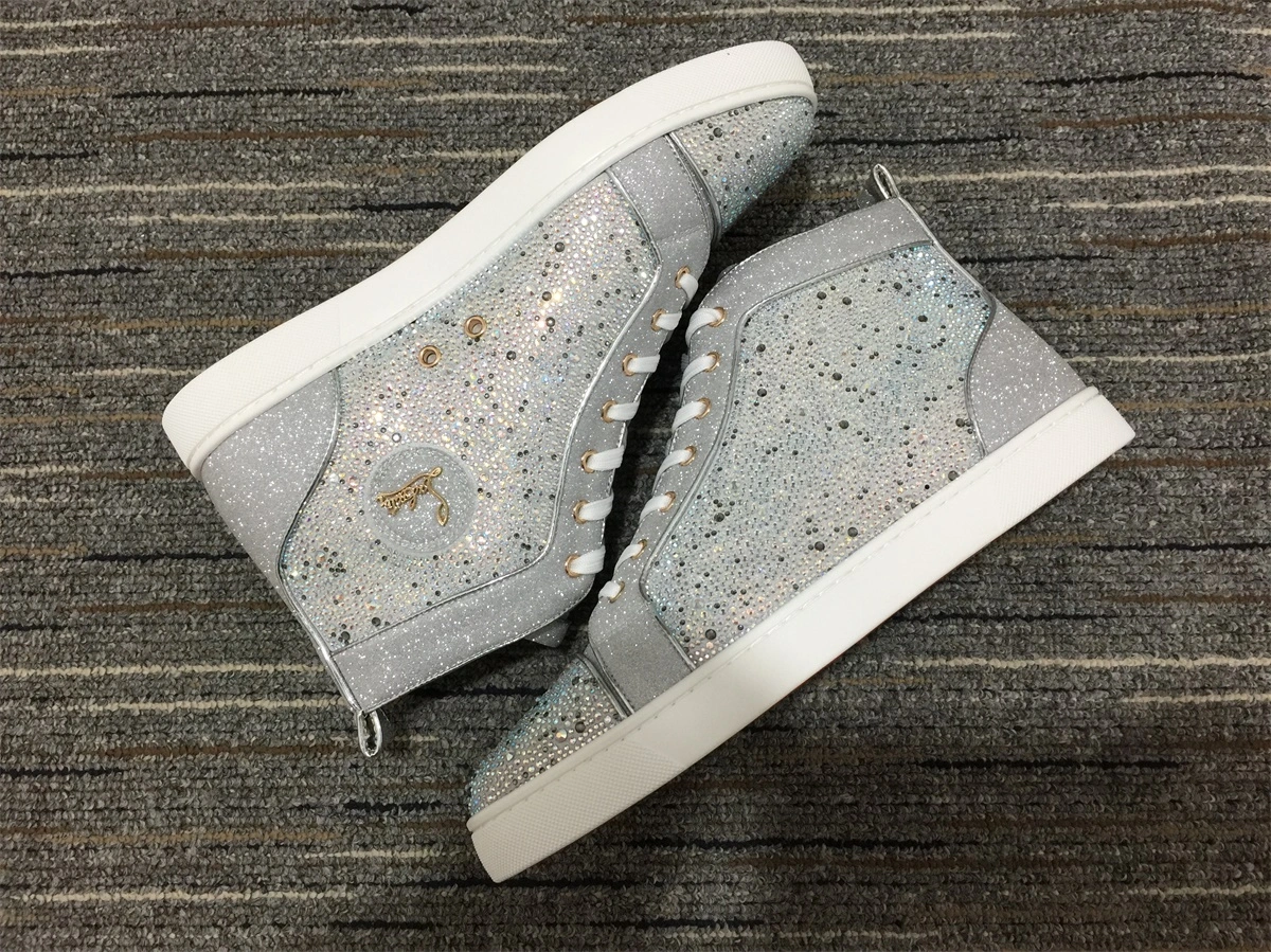 C*ristian L*uboutin Louis Rhinestone Sneaker SoftTouch 5237