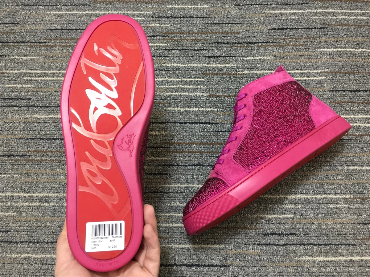 C*ristian L*uboutin Louis Rhinestone Sneaker SoftTouch 5237
