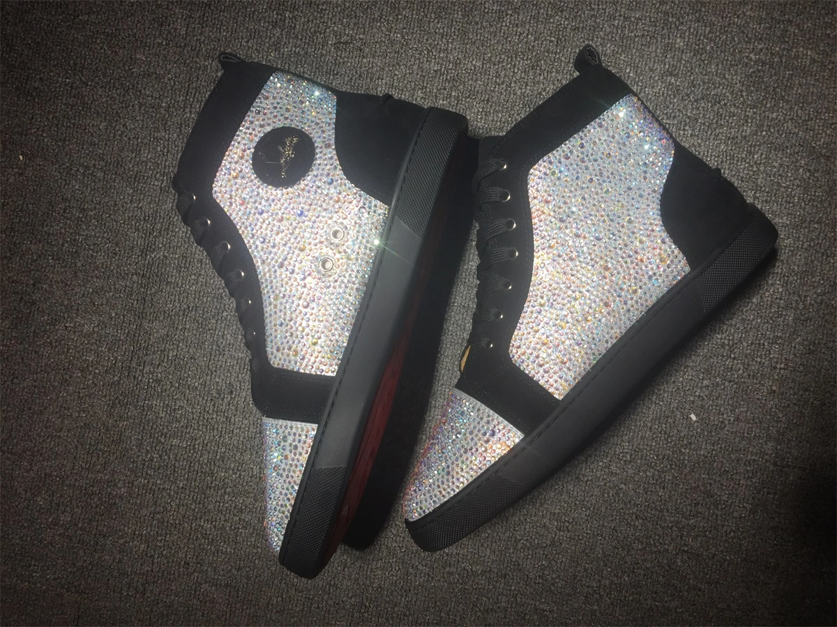 C*ristian L*uboutin Louis Rhinestone Sneaker Compact 5231