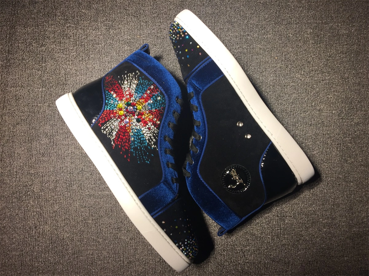 C*ristian L*uboutin Louis Rhinestone Sneaker SoftTouch 5237