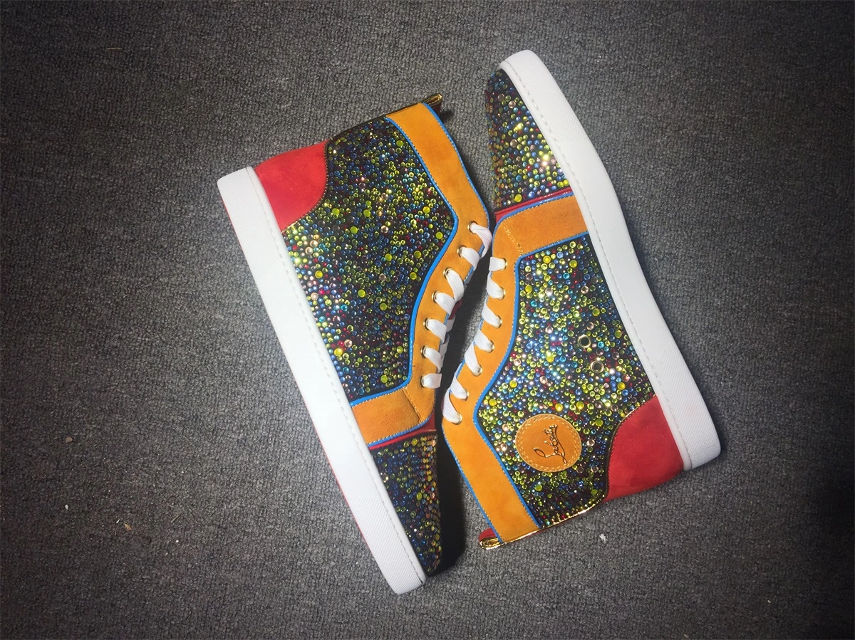 C*ristian L*uboutin Louis Rhinestone Sneaker Packable 5235