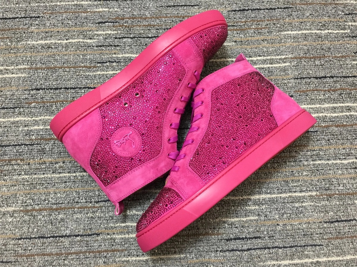 C*ristian L*uboutin Louis Rhinestone Sneaker SoftTouch 5237