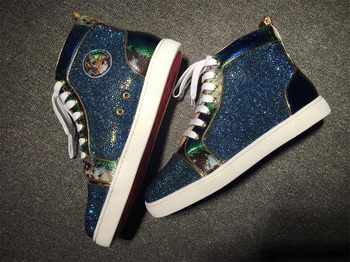 C*ristian L*uboutin Louis Rhinestone Sneaker Compact 5231