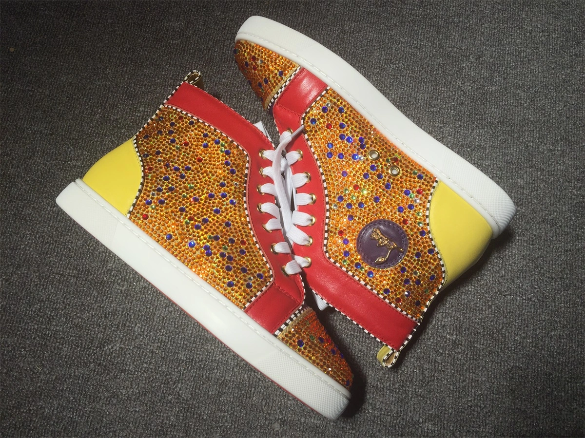 C*ristian L*uboutin Louis Rhinestone Sneaker Packable 5235