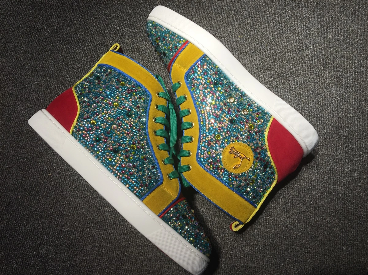 C*ristian L*uboutin Louis Rhinestone Sneaker Packable 5235