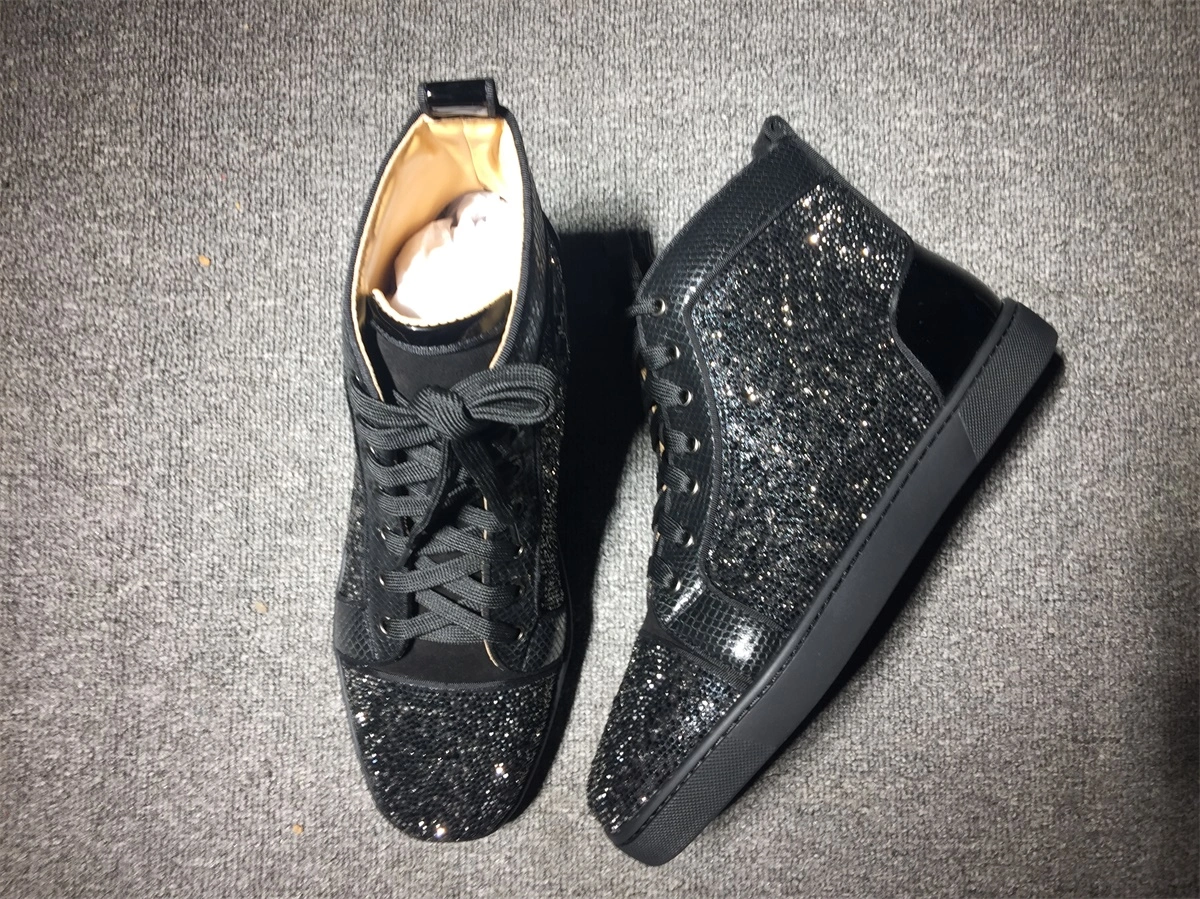 C*ristian L*uboutin Louis Rhinestone Sneaker Compact 5231