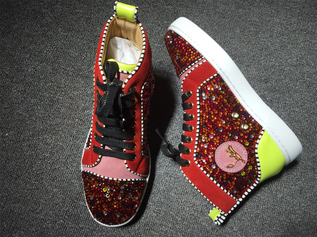 C*ristian L*uboutin Louis Rhinestone Sneaker Packable 5235