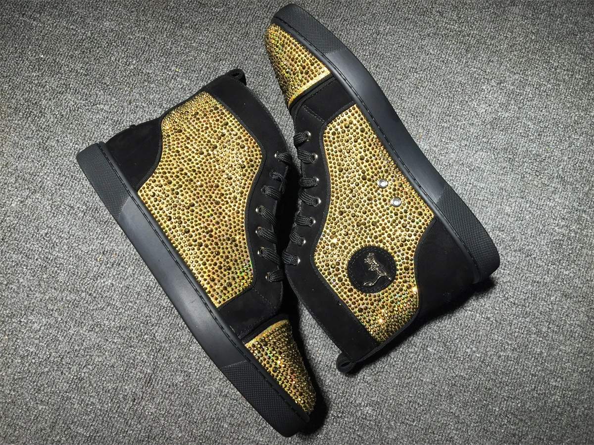 C*ristian L*uboutin Louis Rhinestone Sneaker Packable 5235