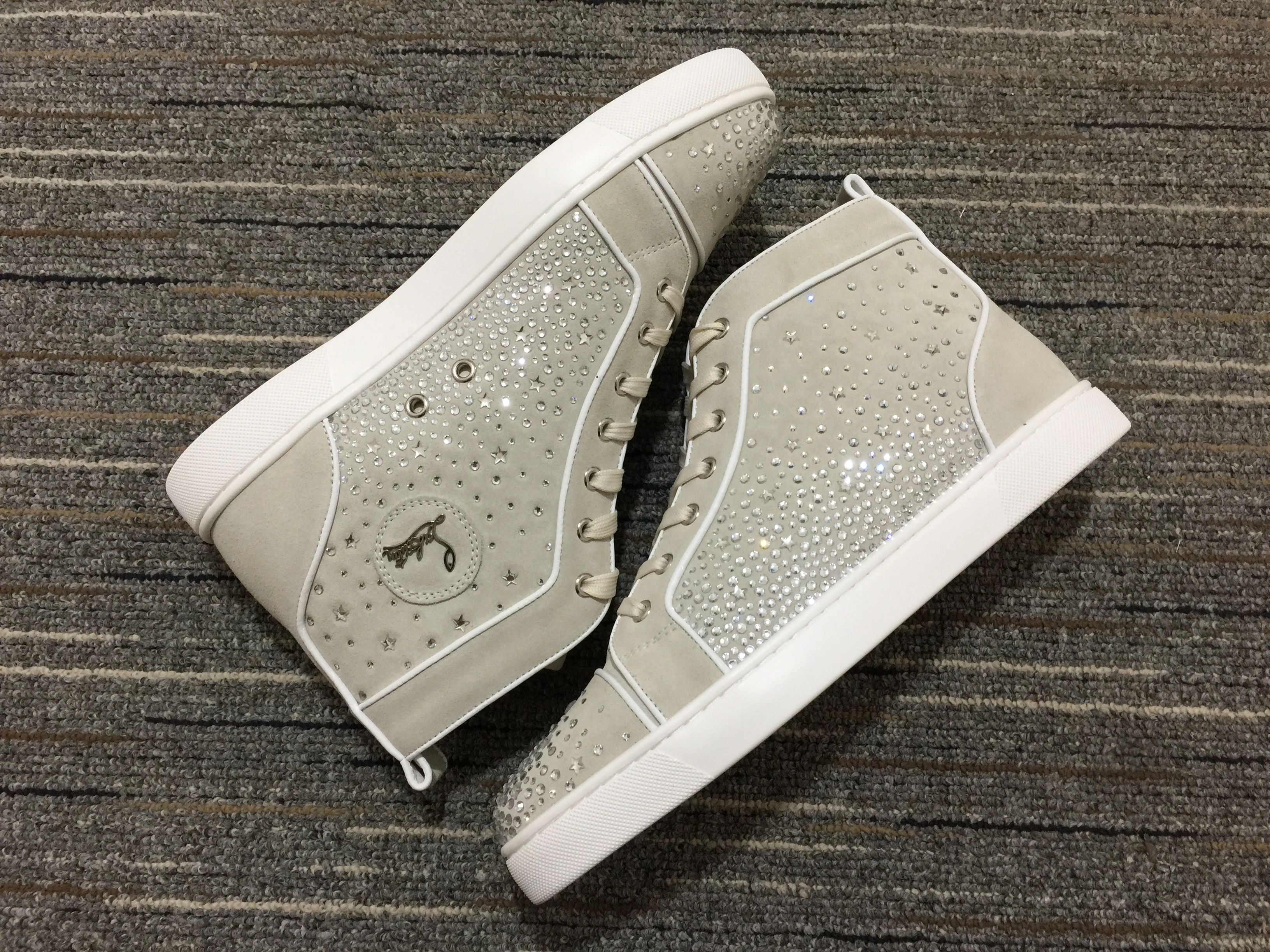 C*ristian L*uboutin Louis Rhinestone Sneaker SoftTouch 5237