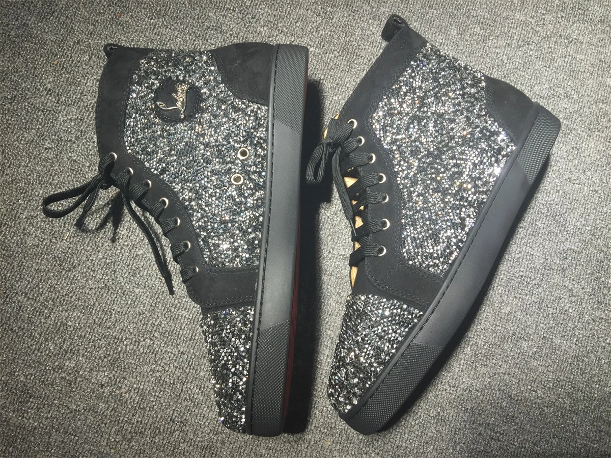 C*ristian L*uboutin Louis Rhinestone Sneaker Compact 5231