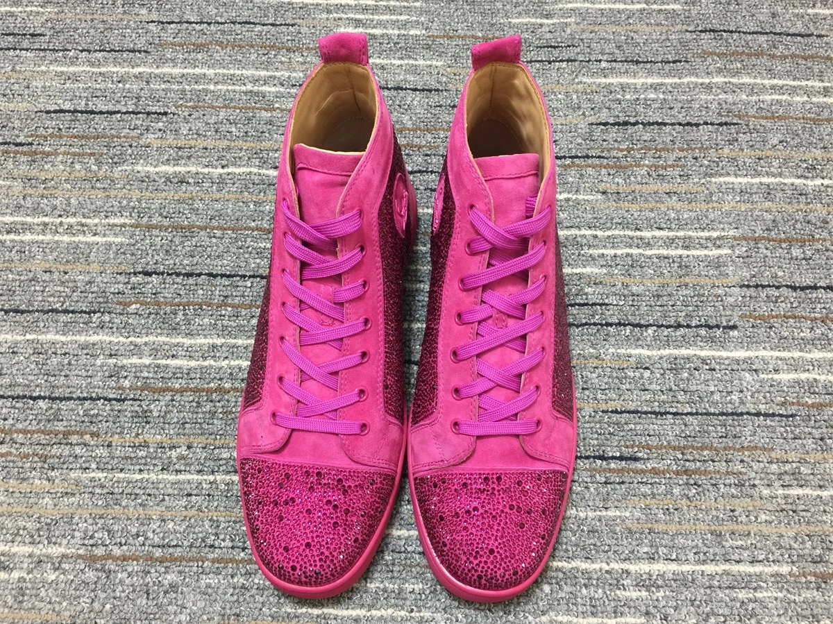 C*ristian L*uboutin Louis Rhinestone Sneaker SoftTouch 5237