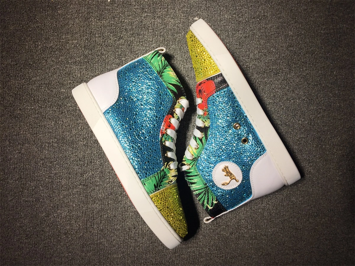 C*ristian L*uboutin Louis Rhinestone Sneaker Packable 5235