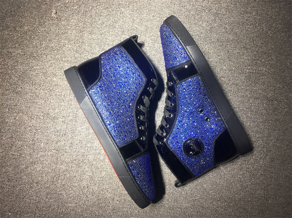 C*ristian L*uboutin Louis Rhinestone Sneaker Compact 5231