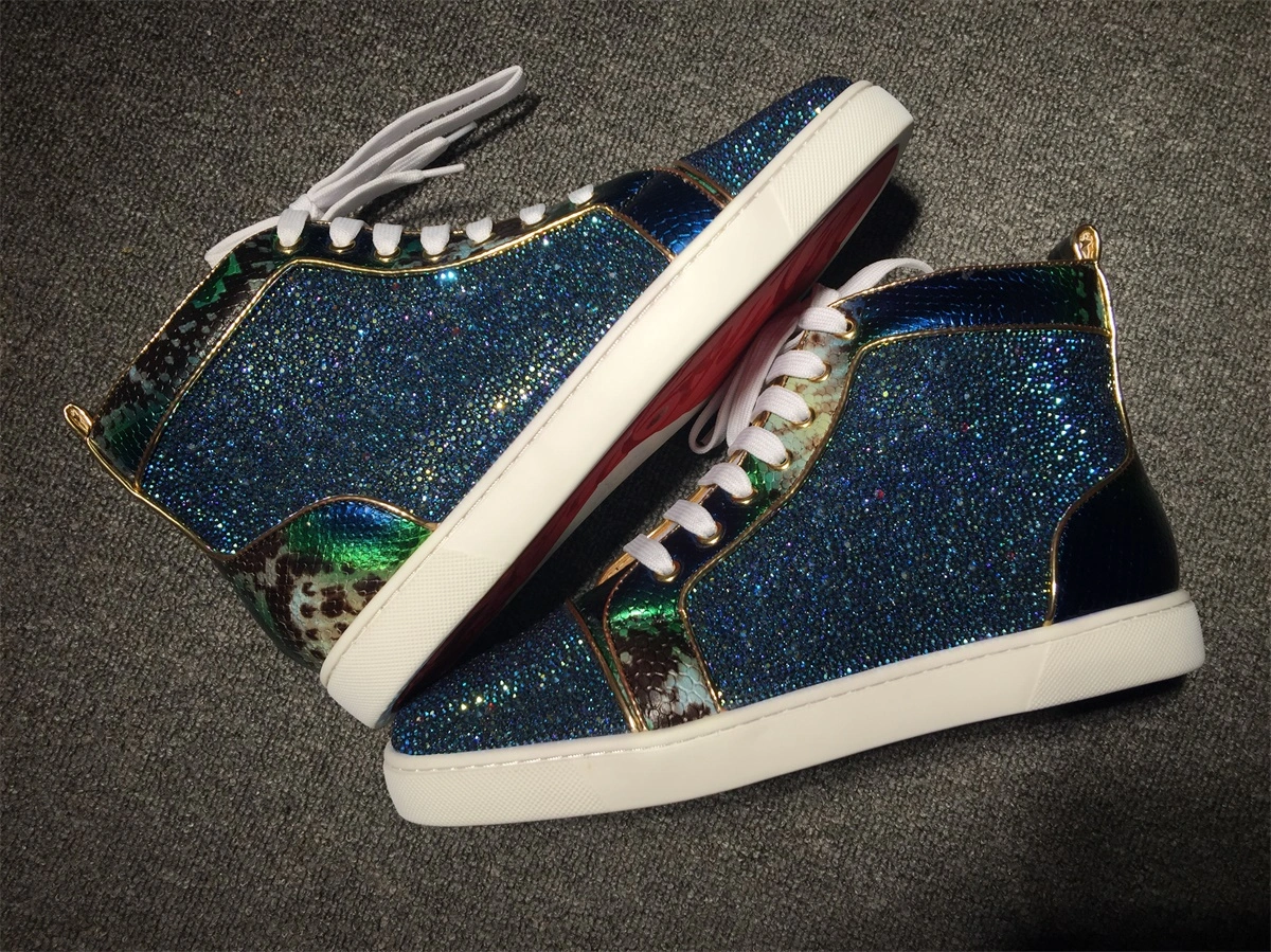 C*ristian L*uboutin Louis Rhinestone Sneaker Compact 5231