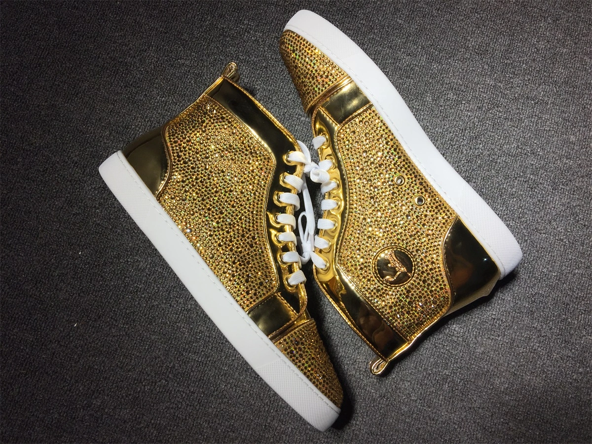 C*ristian L*uboutin Louis Rhinestone Sneaker Packable 5235