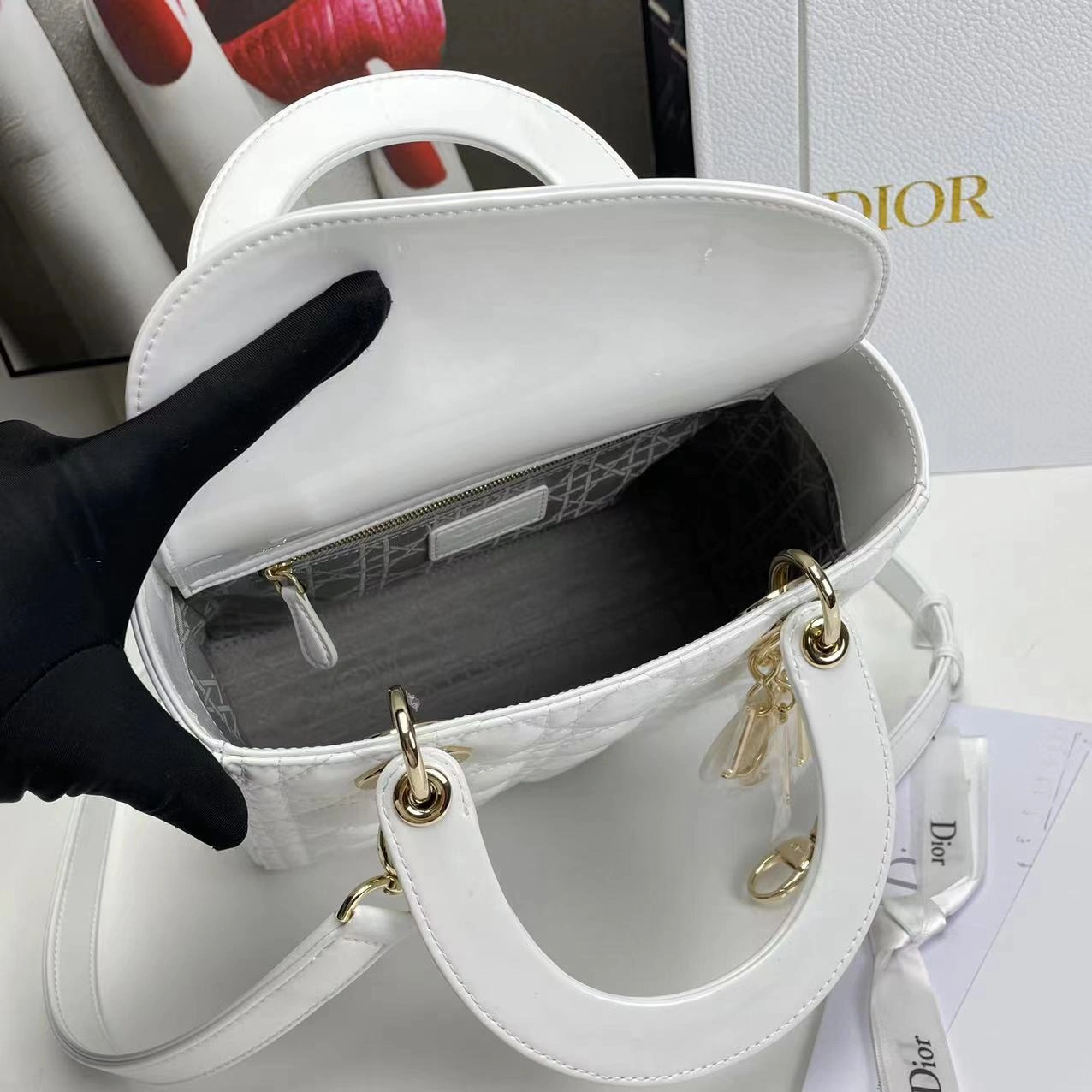 Soft D*ior Handbag Top Quality HT 20231017-16 24 cm 7660