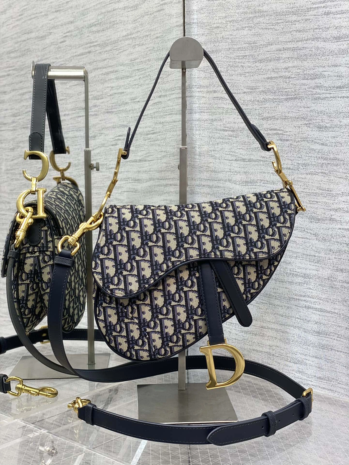 D*ior Saddle bag Top Quality HT 20231017-30 24×6×18cm Bold 7647
