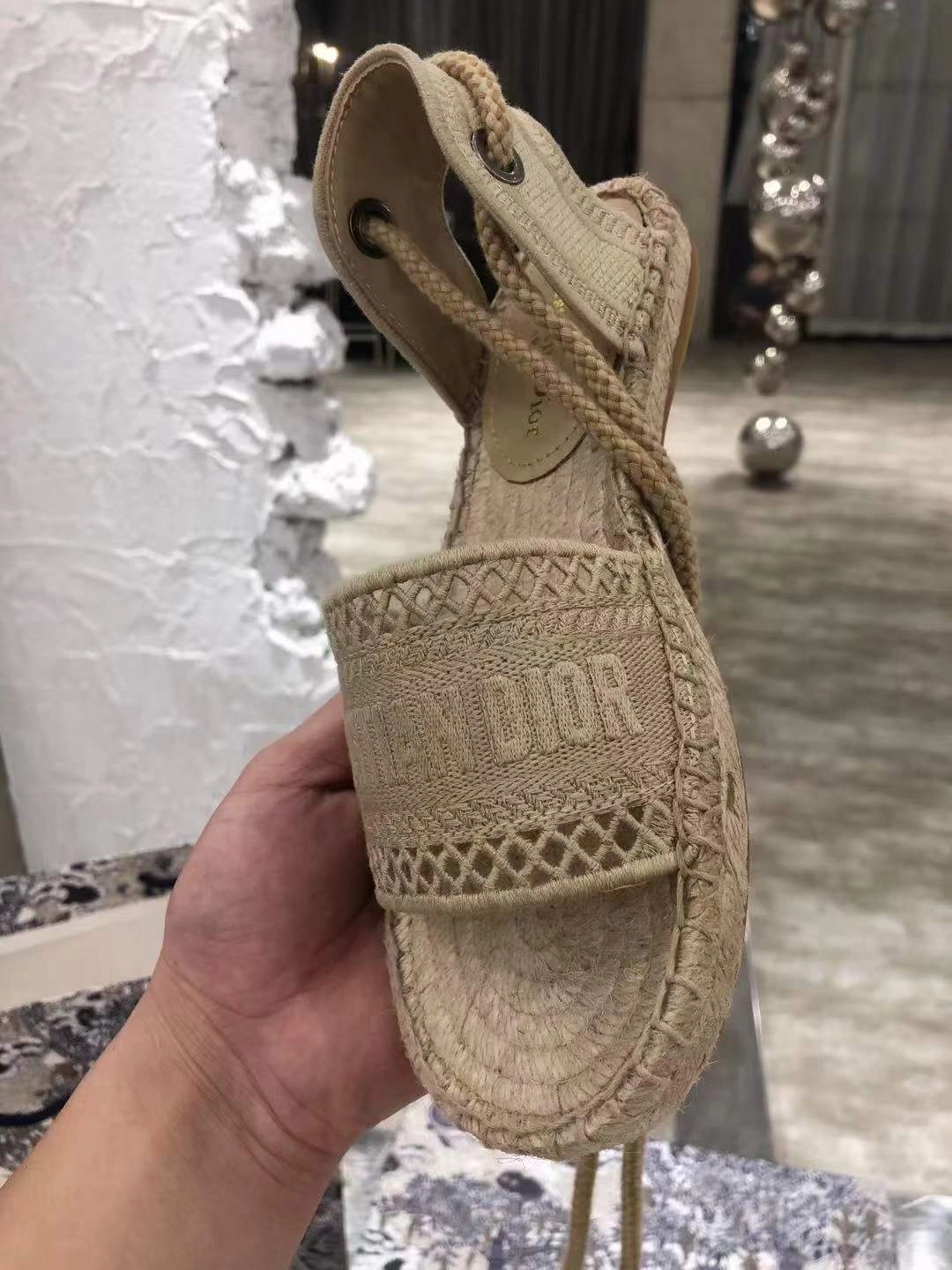 D*ior Sandals Top ZipUp 5830