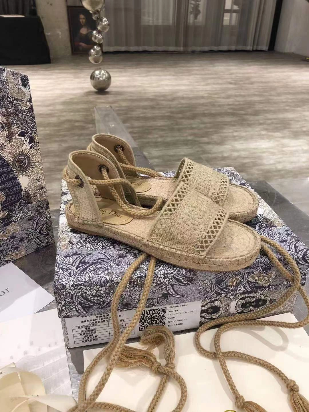 D*ior Sandals Top ZipUp 5830