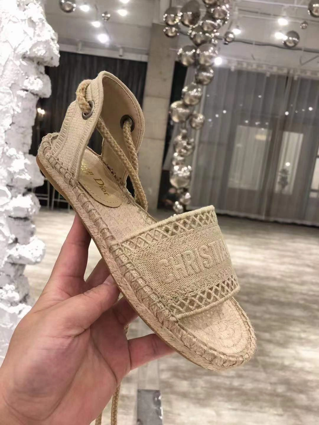 D*ior Sandals Top ZipUp 5830