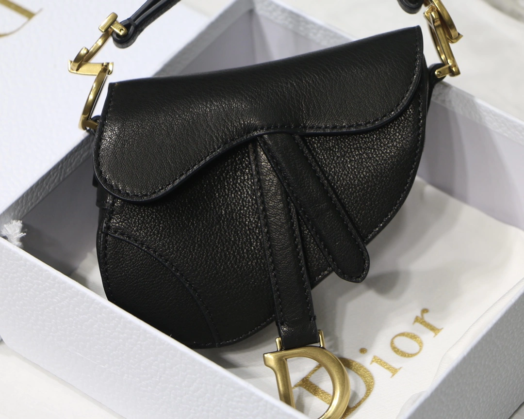 Classic D*ior Top Bag 12cm*7.5*5cm 7753