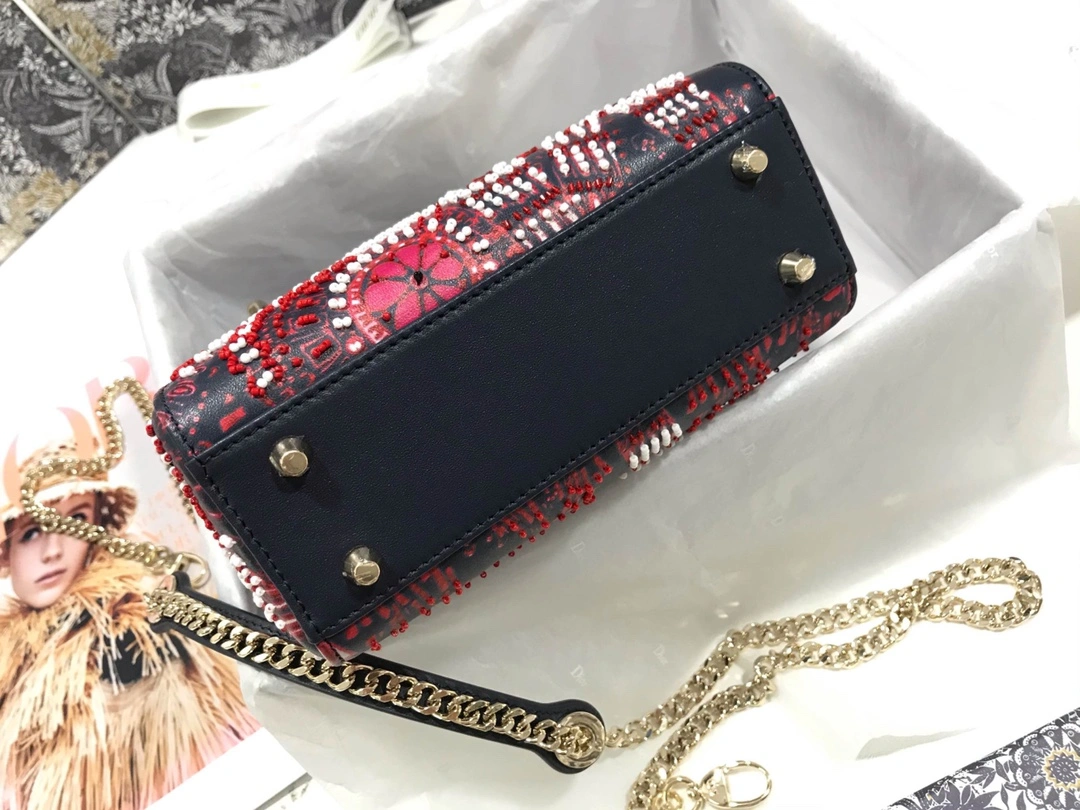 D*ior Top Bag 17*15*7cm TimelessDesign 7786