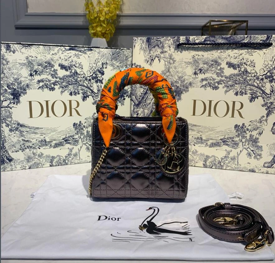 D*ior Top Bag 17*8*14cm Trendsetting 7761