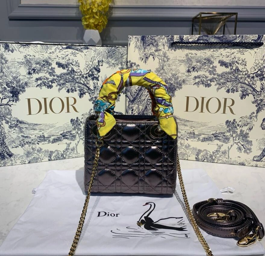 D*ior Top Bag 17*8*14cm Trendsetting 7761