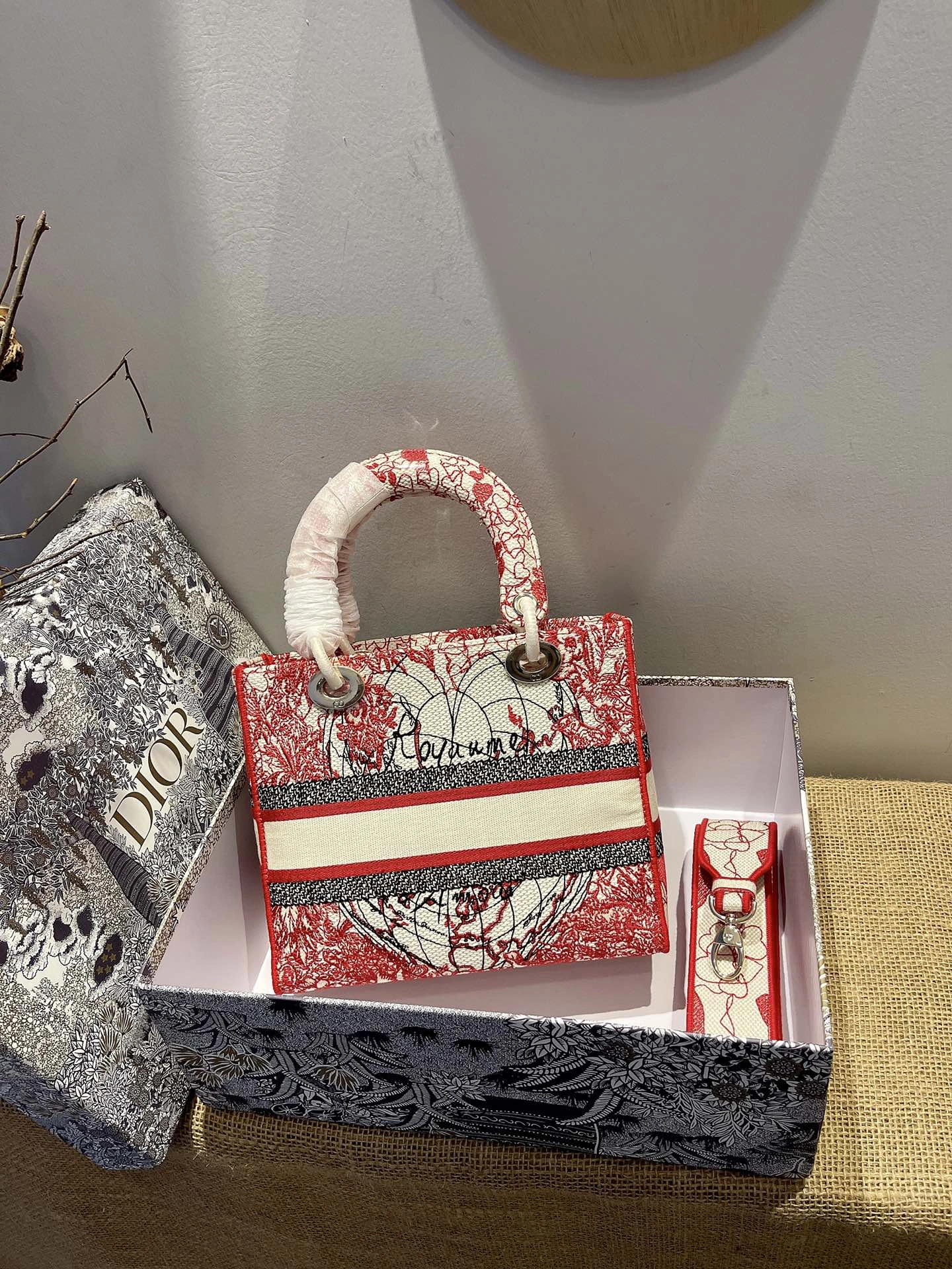Youthful D*ior Top Bag 24*20*11cm 7723