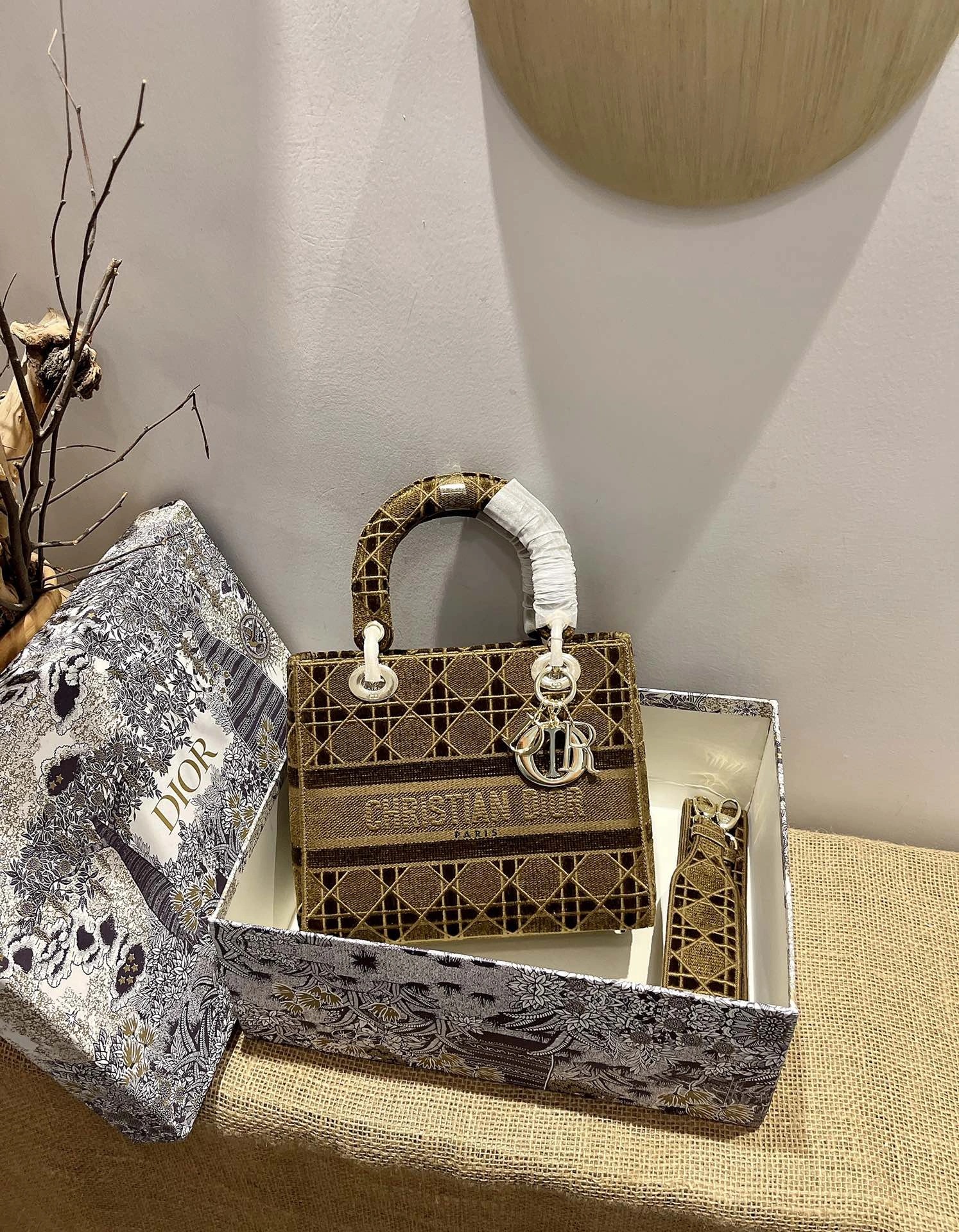 D*ior Top Bag 24*20*11cm SmartChoice 7726
