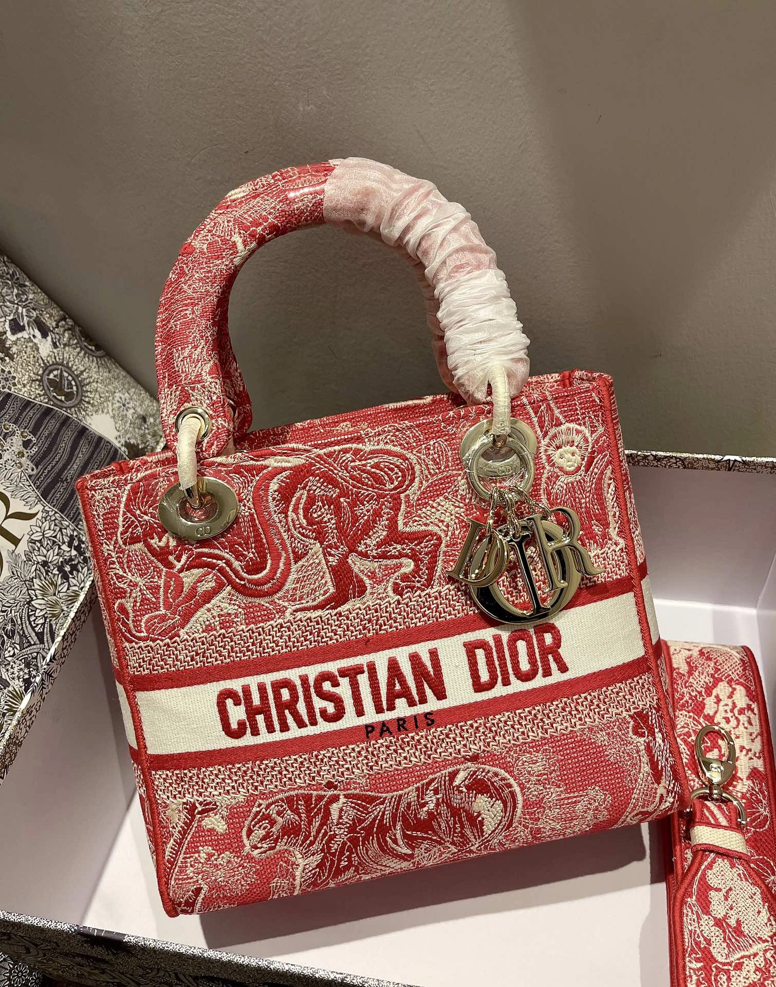 D*ior Top Bag 24*20*11cm Timeless 7730