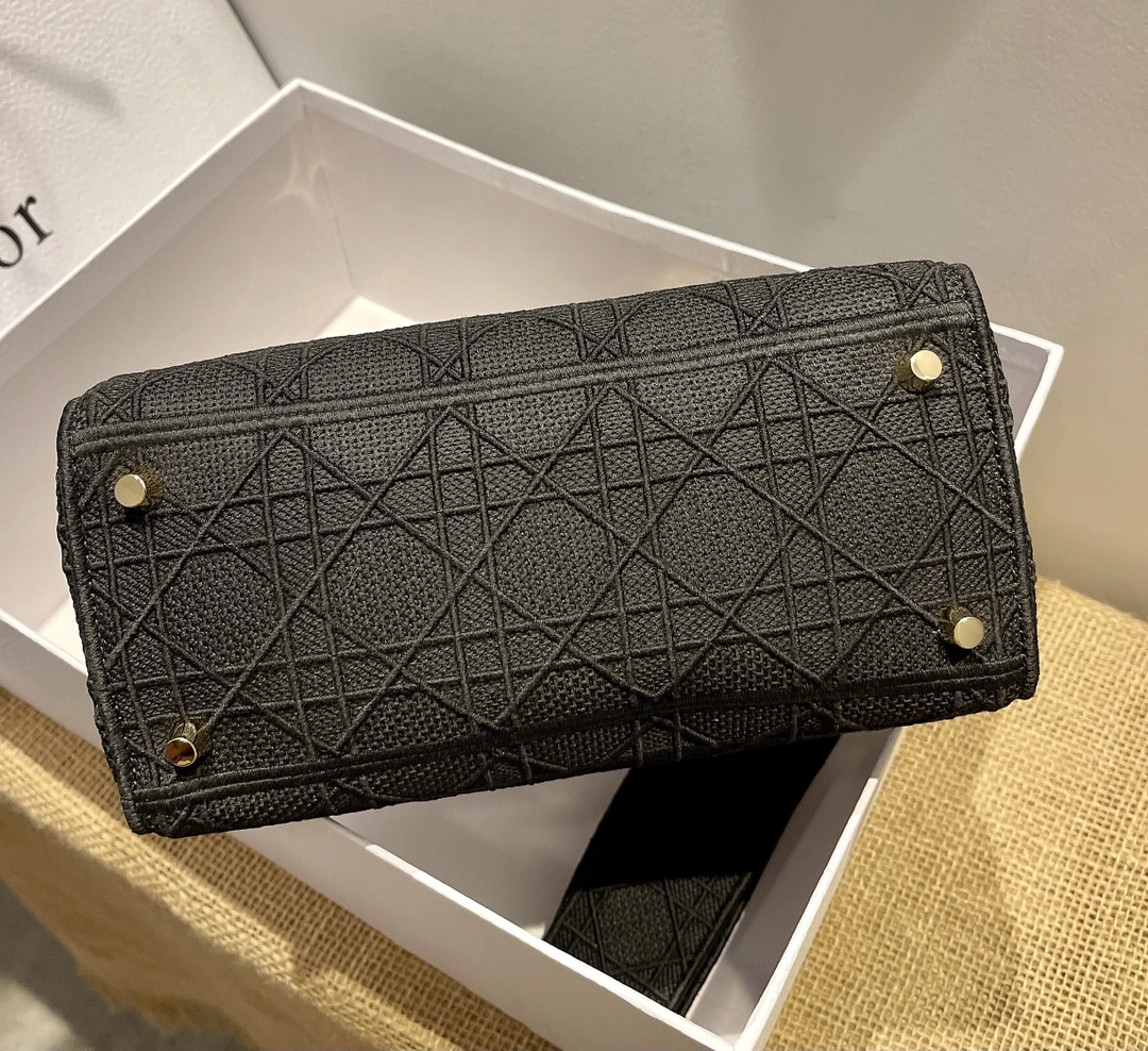 D*ior Top Bag 24*20*11cm Fashionable 7736