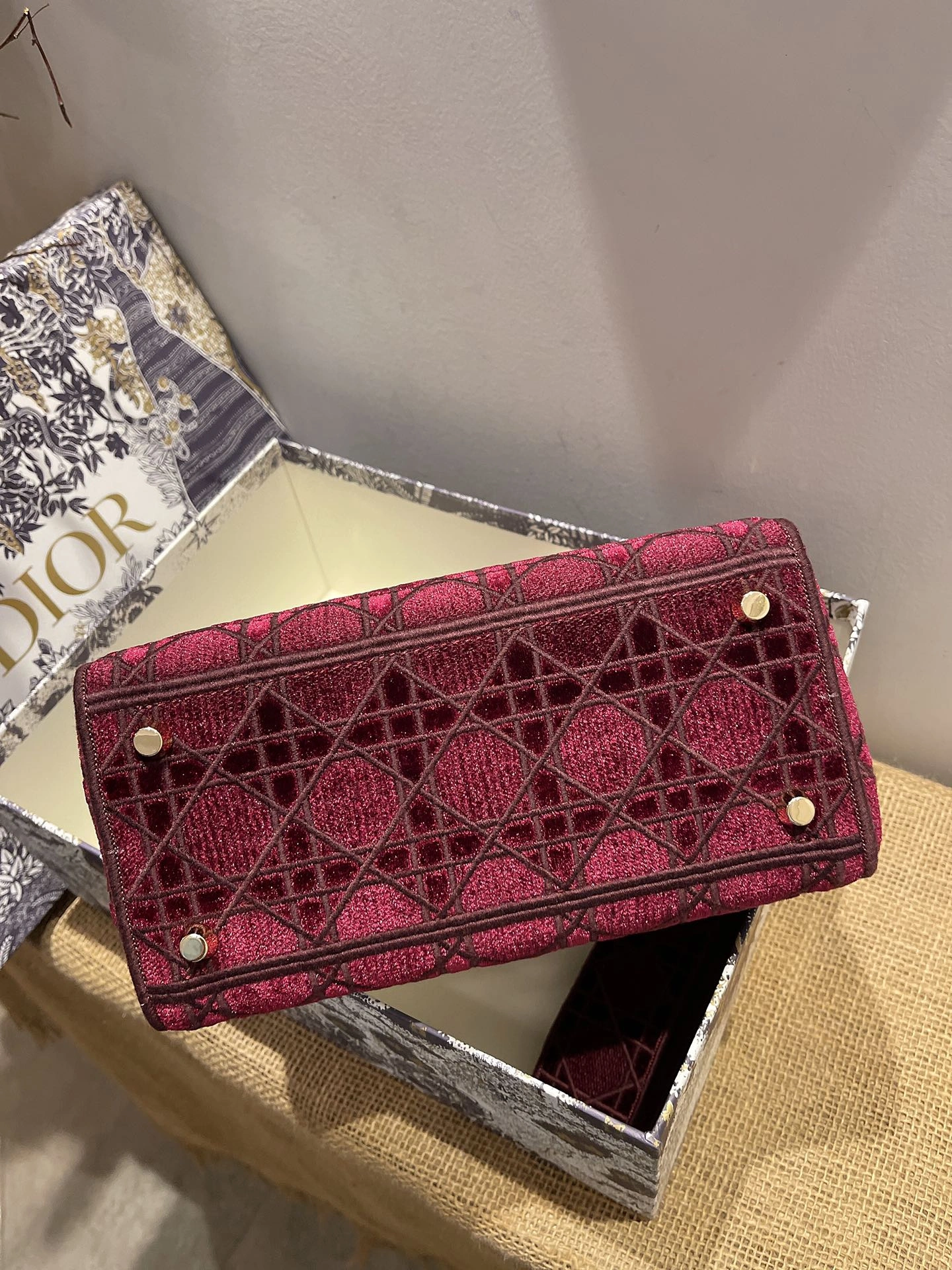 Attractive D*ior Top Bag 24*20*11cm 7728